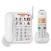 Corded & Cordless Senior Amplified Phone with Visual Ringer & Answering Machine