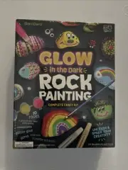 Kids Rock Painting Kit Glow In The Dark Arts & Crafts Easter Gifts For Boys And