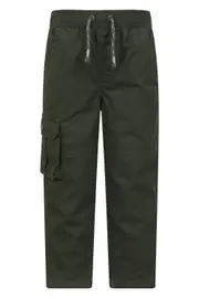 Pull Up Kids Jersey Lined Cargo Trousers