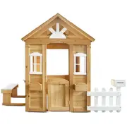 Lifespan Kids Teddy Cubby House V2 in Natural Timber