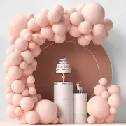Pastel Orange Balloons 84 Pcs Peach Balloons Garland Arch Kit 5 Inch +12 Inch +1
