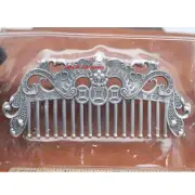 Real 999 Fine Silver Chinese Comb Dragon With Wave Pattern Small Comb 96mmL