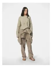 [Decjuba] Logo Knit Sweater in Grey