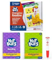 Educational Insights Hot Dots Jr. Let's Master Kindergarten Reading Set, Homeschool, 2 Books & Interactive Pen, 100 Math Lessons, Ages 5+