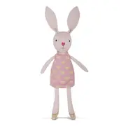 Apple Park Cotton 42cm Luella Bunny Organic Knit Kids/Baby Plush Cuddle Toy 0+
