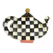 Brand New Mackenzie Childs Limited-Edition Courtly Check Teapot Trivet