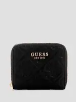 GUESS Black Adelasia Small Zip Around Wallet