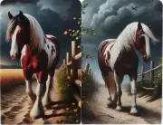 Swap cards Modern playing card back Perfect Paint Horses