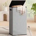 Laundry Hamper with Lid100L Large Collapsible Laundry BasketsDirty Clothes Ha...