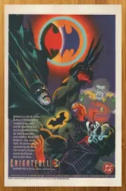 1993 Batman Knightfall Vintage Print Ad/Poster Joker Kelley Jones Promo Art 90s