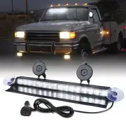 16 IN LED Hazard Warning Lights Strobe light Windshield Dash Safety Flash Lamps
