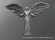 Zombie Angel Undead Demon Monster Manual 28mm Scale DND D&D Miniature SB