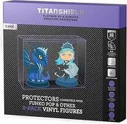 TitanShield 0.5mm Platinum UV and Scratch Resistant Pop Protectors Sleeve Case Compatible with Funko - 2 Pack Pop! Vinyl Figures (10 Count)