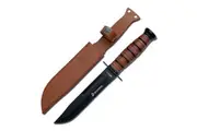 M-Tech USA Marines Partially Serrated Fixed Blade Knife 304mm (K-MT-122MR)
