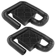 Gutter Downspout Extension w/ 4.9FT Hose - Green - 2Pcs