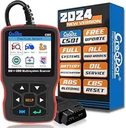 Creator C501 OBD2 Scanner Fit for BMW Mini EPB ABS SRS DPF Oil Reset All Systems Scan Tool with Battery Registration OBDII Code Reader Diagnostic Tool [New Version Update of C110+ C310+ C410 C420]