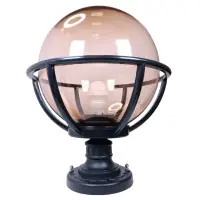 在飛比找momo購物網優惠-【彩渝】250MM PMMA 門柱燈(圓球 戶外球形柱頭燈 