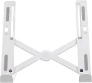 Portable Laptop Stand Foldable Height Adjustable Support Base Computer Cooling Bracket Riser White One Size