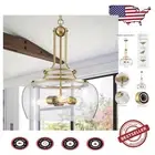 Stylish Rustic Pendant Light Fixture - Dimmable LED Chandelier for Any Room