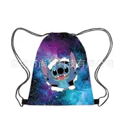 New Stitch Stitch Pocket Shoulder Drawstring Storage Bag Sports Backpack Drawstring Bag high quality N