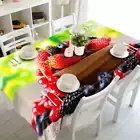 Red To Blue 3D Tablecloth Table cover Cloth Rectangle Wedding Party Banquet