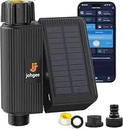 Solar Smart WiFi Sprinkler Timer, WiFi Water Timer for Garden Hose with Rain Delay/Manual/Automatic, Alexa & Smart Life App, Solar Irrigation Sprinkler Controller for Lawns Yard
