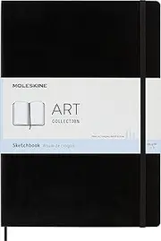 Moleskine Art Sketchbook, Plain A4, Black, 21.59 x 2.1 x 29.85 cm