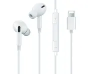 Lighting In-ear Wired Bluetooth Headset Automatic Pop-up Wire Control Earplugs for IPhone12 Series