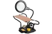 Soldering Helping Hands and Magnifier with solder stand- cleaning ball