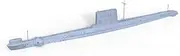 LFC72957-A 1/72 Military Model Kit HMS A Class Submarine Alliance