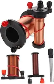 LIFKOME 2pcs Primary Secondary Coils Teaching Solenoid for Physics Lab Electromagnetic Induction Demonstration Kit