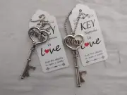 BOTTLE OPENER X (3) Skeleton Key Wedding Party Favor Souvenir By MAKHRY (238)