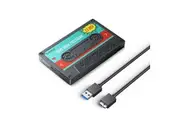 Orico 2580U3-V1-BK 2.5" Tape Style USB3.0 Hard Drive Enclosure, USB3.0 5Gbps, Support 6TB Max