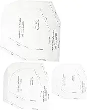 jojofuny 3Pcs Acrylic Bowl Cozy Sewing Templates Durable Quilting Rulers for Bowls Easy to Use Bowl Wrap for Home Crafting Patchwork Projects