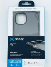 Speck Presidio Pro Antimicrobial Grey/Black SoftTouch Case for iPhone 11 Pro
