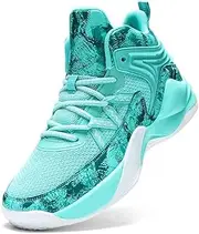 [WELRUNG] Unisex High Top Fly-weaving Running Jogging Sneakers Sports Tennis Basketball Shoes