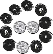 DOITOOL 12Pcs Drawstring Replacement for Pants and Hoodies Comfortable Pant Waist Tightener with Ends Flexible and Durable Elastic Cords for Joggers Sweatpants and Shorts