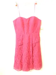 Aidan Mattox Lace Dress Fuchsia- 8