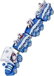Christmas Snowman Wooden Train Decor Xmas Train Set Boys and Girls Toy Christmas