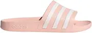 [adidas Originals] Women's Adilette Aqua Slides Sandal, Vapour Pink/Cloud White/Vapour Pink, 6