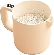 Electric Egg Beater - 2 in 1 Cordless Mixer and Strainer - 1L Rice Washing Bowl, Automatic Stirrer, Baking Tool for Liquid Milk Filtering Mixing Whisking Beating Stirring
