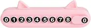 Temporary Parking Telephone Number Card | Automobile Plate Card with Cat Ear for Parking - Vehicle Park Phone Numbers Plate for Car Dashboard
