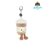 英國 JELLYCAT 鑰匙圈/吊飾 AMUSEABLE COFFEE-TO-GO BAG CHARM 拿鐵咖啡