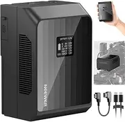 NEEWER Mini V Mount Battery PS099EP, 6800mAh 99Wh 14.5V V Lock Battery with 100W PD Fast Charging, Dual USB C/D Tap/BP/USB A/Dual DC Ports/OLED Screen, Compatible with BMPCC 4k 6k Camcorder Camera