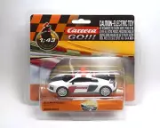 Carrera Go!!! 64063 1/43 Scale Audi R8 V10 Plus "Safety Car" Electric Slot Car