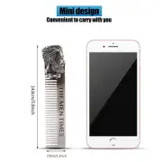 Gentleman Shape Stainless Steel Portable Pocket Beard Shaving Comb Mustache DP3