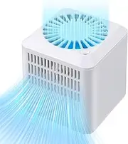 RV Fridge Fan 3500 RPM Motor, 3 Sides Vents Increase Airflow, with Switch, PVC Material Noiseless Mini Refrigerator Fan