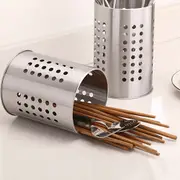 Home Cutlery Stand Holder Conical Utensil Stainless Steel Rack Drainer Kitchen 10*16cm