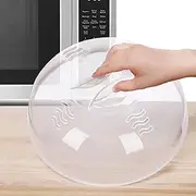 Tusjiain Microwave Cover, Large 11.5 Inch, BPA Free & Dishwasher Safe, Anti-Splatter Lid With Easy Grip Handle, Enlarge Perforated Steam Vents
