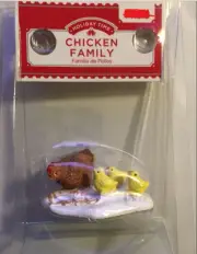 Christmas Village Chicken Family Hen Chick Farm Animals Figurine Walmart New